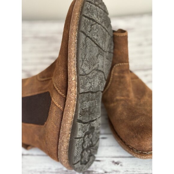 Born Tabby Chelsea Boot (Women) Brown Leather Suede Size 8 - Picture 8 of 13